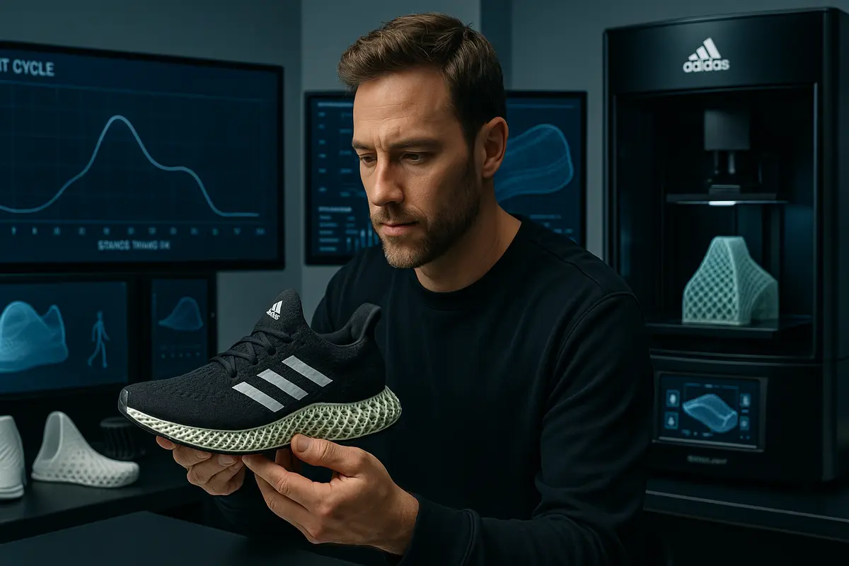 Diseñador ajusta zapatilla Futurecraft 4D